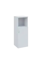 N 3 - 4DN kancelářská skříň, 1-dveřová/nika, pravá, 1100x400x400, bílá